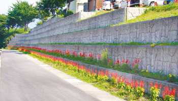 箱型擁壁協会防災点検/川西町道元町中子環状線